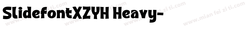 SlidefontXZYH Heavy字体转换